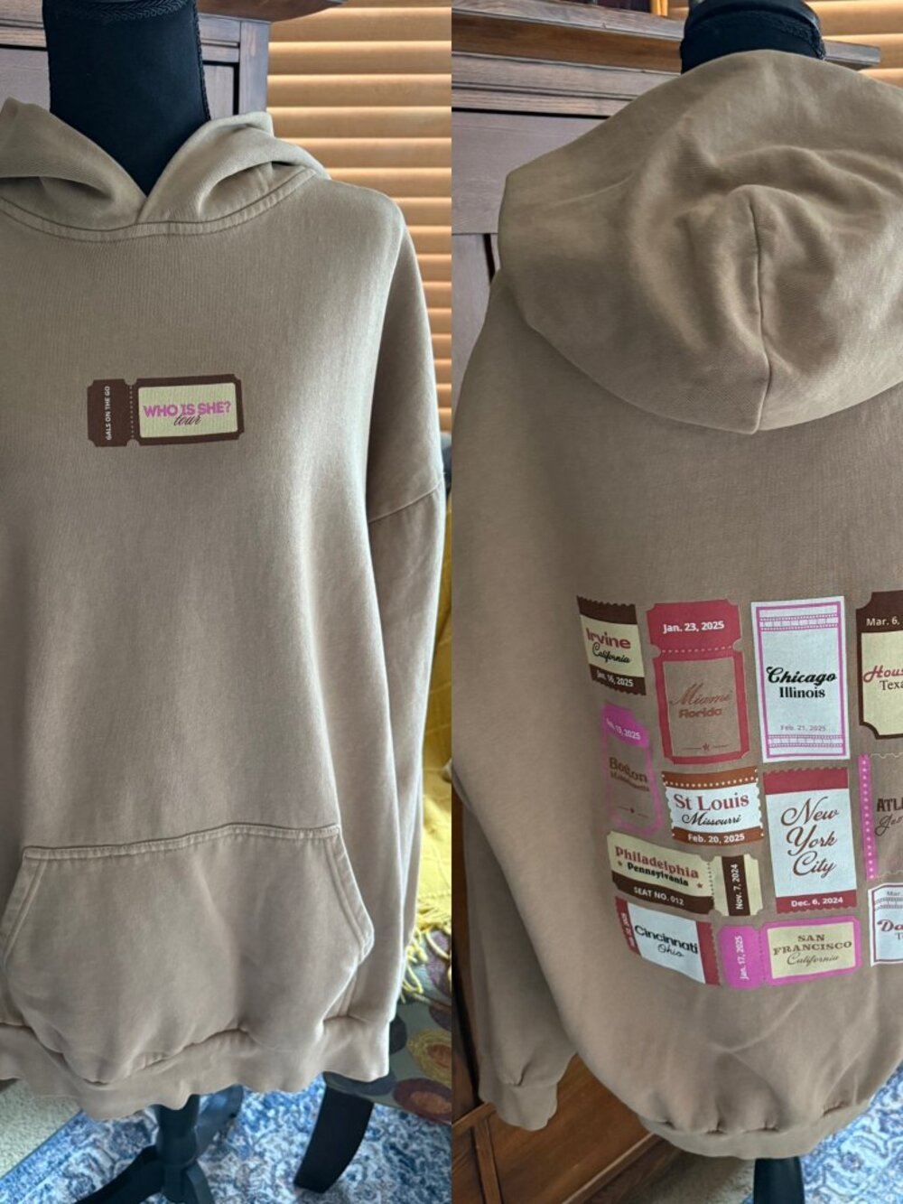 Gals on the Go Podcast "Who Is She" Tour Hoodie